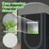 Grow Tent, 18"x18"x32"Grow Tent, Indoor Growing Tent with Observation Windows, Lightproof Tent with Floor Tray, Mylar Hydroponic Tent