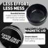 Santa Cruz Shredder Herb Grinder 3 Piece Medium 2 1/8" Superior Grip and Aluminium (Black)