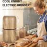 COOL KNIGHT Electric Herb Grinder [Large Capacity/High Rotating Speed]-Electric Grinder for Spices and Herbs (Wood grain 2)
