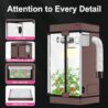 ATOUR 4x2 Grow Tent, 48"x24"x60''High Reflective Mylar 1680D Hydroponic Grow Tents, Waterproof Grow Tent with Double Cleart Observation Door and Floor Tray, for Indoor Plant Growing