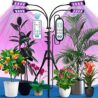 Everlasting Comfort Grow Lights for Indoor Plants Full Spectrum - Plant Lights for Indoor Growing (4 Lamps), 3-18 Hour Timer, Adjustable 62" Tripod, LED Grow Lights, Plant Light for Seed Starting