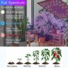 Uallhome 2 Pack LED Grow Light Panel 200W Lamp for Indoor Plants, Full Spectrum with White Blue Red UV IR LEDs for 4x4ft Coverage Grow Tent Greenhouse Veg and Bloom Seedlings Hydroponics