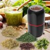 Herb Grinder Electric, Turimon Large Herbal/Coffee Grinders/Mill/Crusher for Spice and Herbs With Cleaning Brush - Black - 4.2 oz Capacity