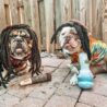 Nestpark Puppy Chiefer 3000 - Funny Dog Toys - Plush Squeaky Weed for Medium, Small and Large - Cute Dog Gifts for Dog Birthday - Cool Stuffed Dog Toys