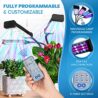 Everlasting Comfort Grow Lights for Indoor Plants Full Spectrum - Plant Lights for Indoor Growing (4 Lamps), 3-18 Hour Timer, Adjustable 62" Tripod, LED Grow Lights, Plant Light for Seed Starting