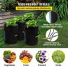 VEVOR DWC Hydroponic System, 5 Gallon 4 Buckets, Deep Water Culture Growing Bucket, Hydroponics Grow Kit with Pump, Air Stone and Water Level Device, for Indoor/Outdoor Leafy Vegetables