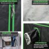 Yield Lab 60" x 48" x 80" 2 in 1 Grow Tent Kit with Viewing Windows & Flood Trays – Dual Hydroponic Grow Tents - Smell Proof Grow Tent - for Indoor Growing